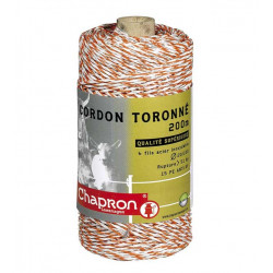 Plecionka czerwono-biała CORDON TORONNE 200m super jakość 2